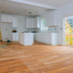 Kitchen Remodel Process Floor Refinishing White